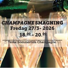 Champagne smagning fredag d. 27 marts 2026 - slikforvoksne.dk